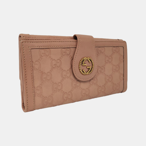 Monogram Calfskin Wallet Pink
