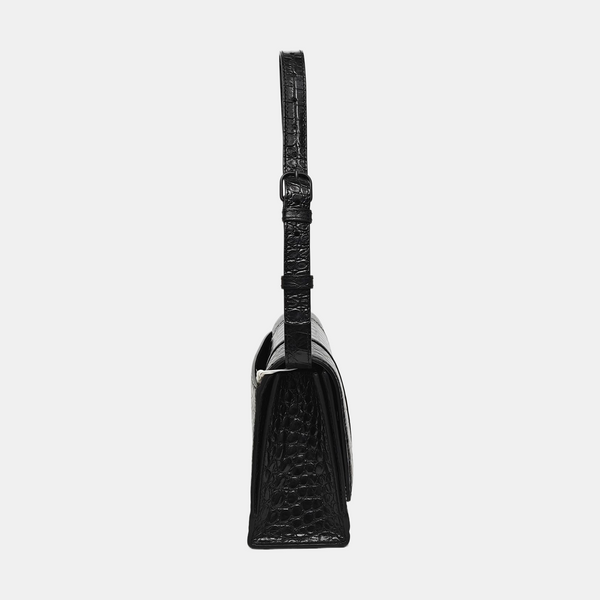Hourglass Small Calfskin Black