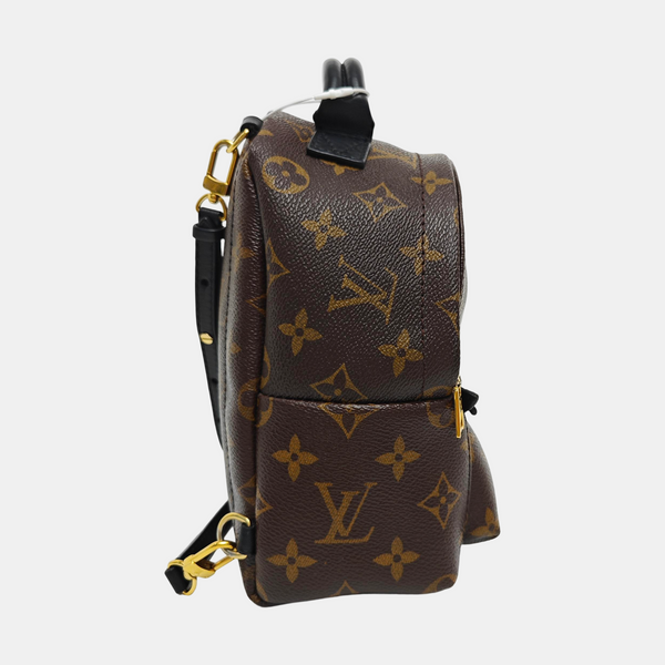 PALM SPRINGS Mini Monogram Coated Canvas Brown