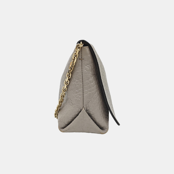 Calfskin Shoulder Bag Gray