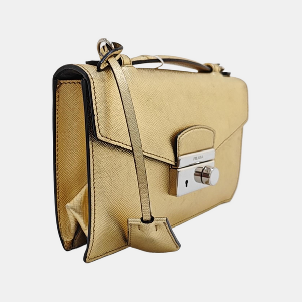 Sound Bag Saffiano Calfskin Gold