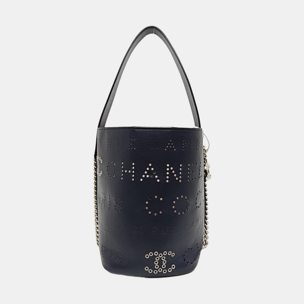 Calfskin Bucket Bag Small Blue