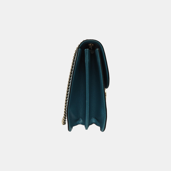 Interlocking G Large Calfskin Blue