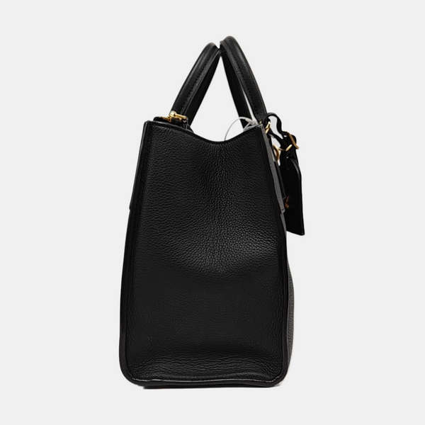 CITY STEAMER PM Calfskin Black