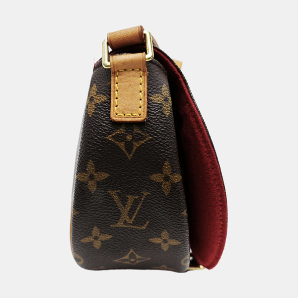 TAMBOURINE Monogram Coated Canvas Brown