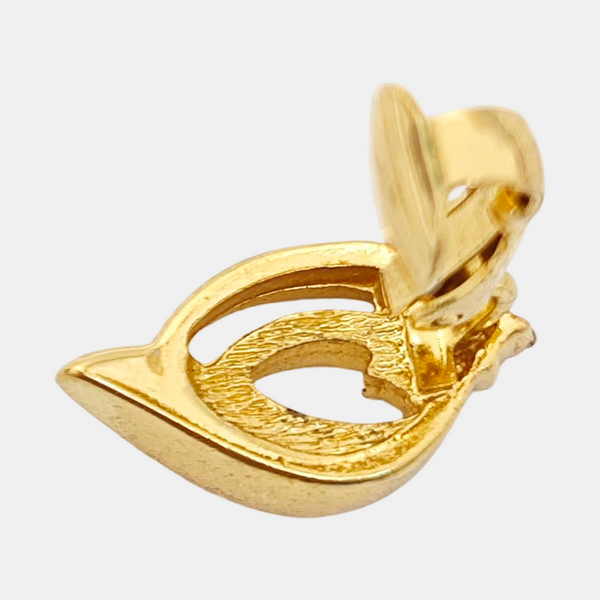 Metal Gold Clip On Earrings