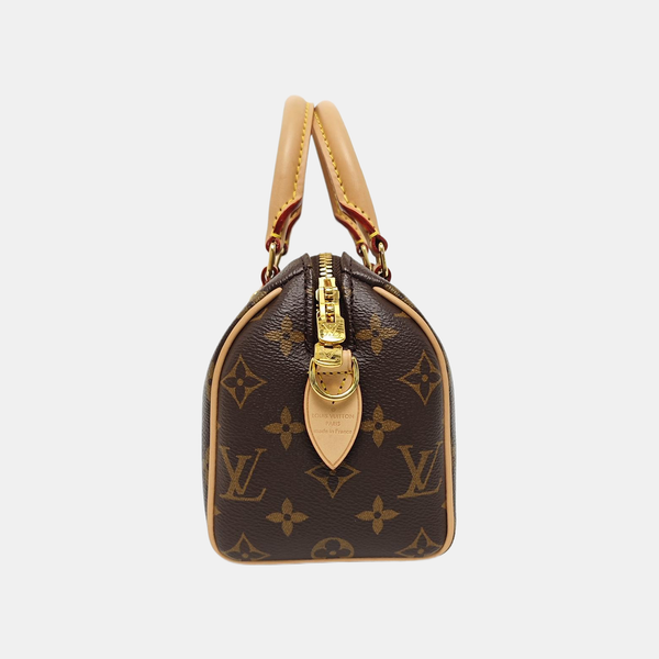SPEEDY 20 Monogram Coated Canvas Brown