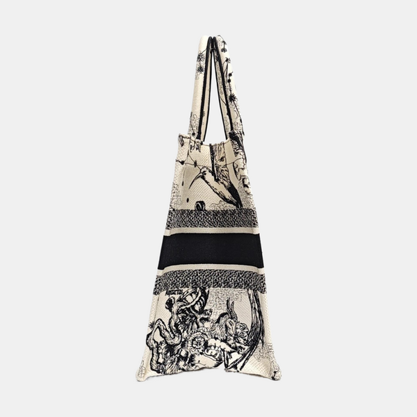 Book Tote Medium Canvas White