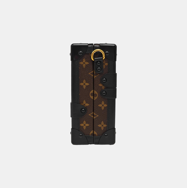 PETITE MALLE Monogram Coated Canvas Brown