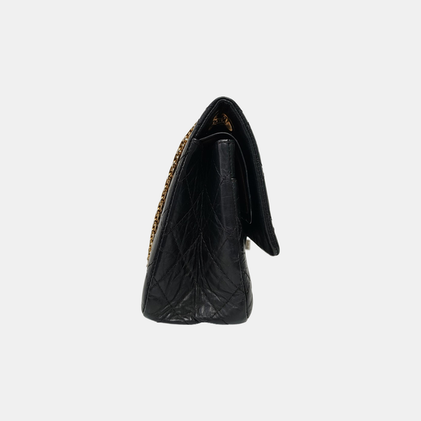 2.55 227 (jumbo) Quilted Calfskin Black