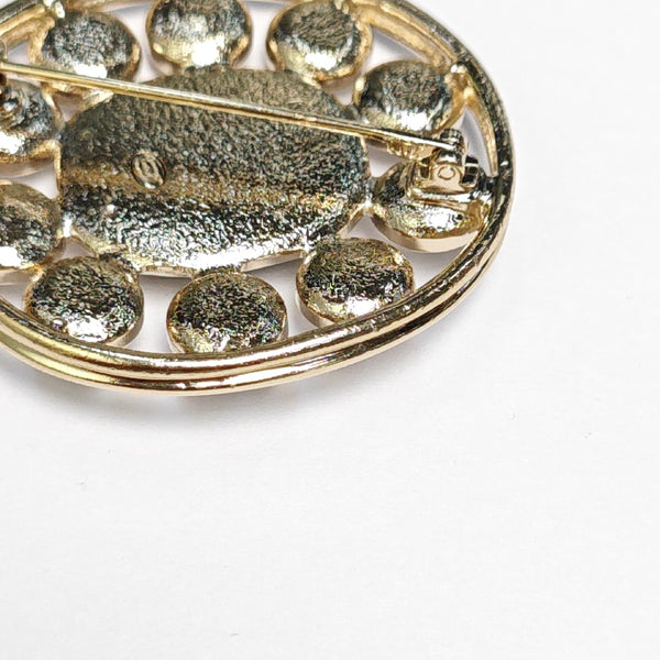 Metal Gold Brooch