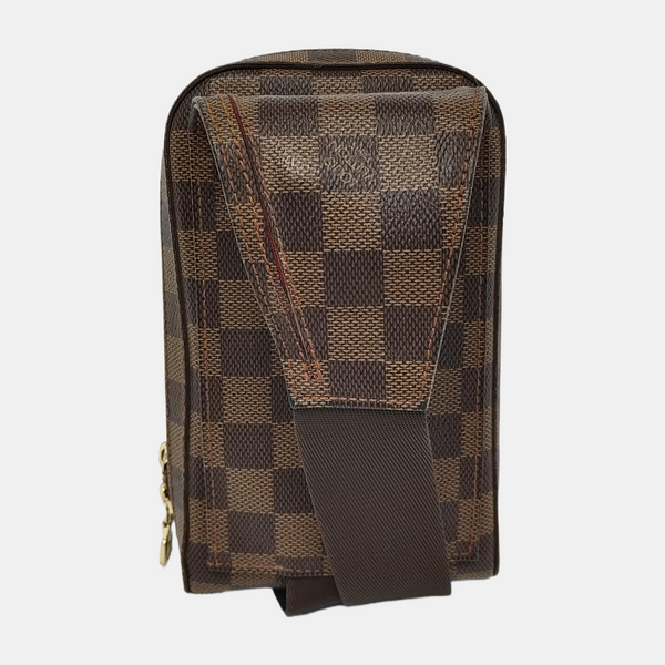 GÉRONIMOS Damier Ebene Coated Canvas Brown