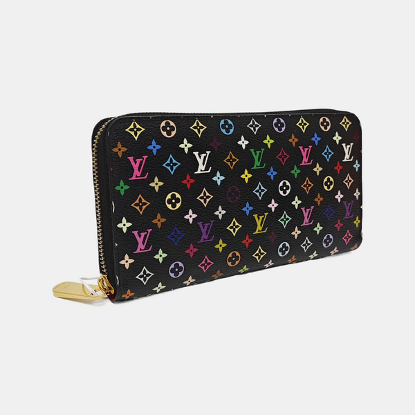 LV × TM ZIPPY Monogram Coated Canvas Black Wallet