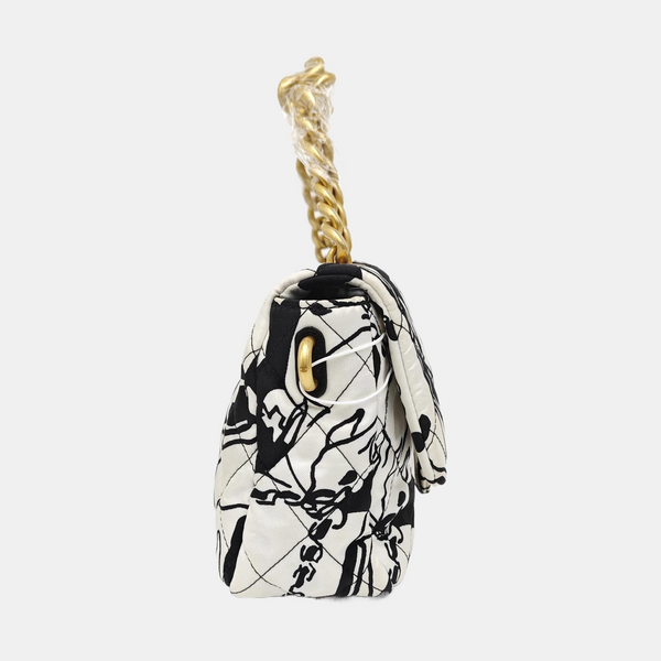 Fabric Shoulder Bag Mini White