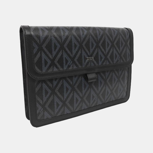 Hit The Road Oblique Coated Canvas Black