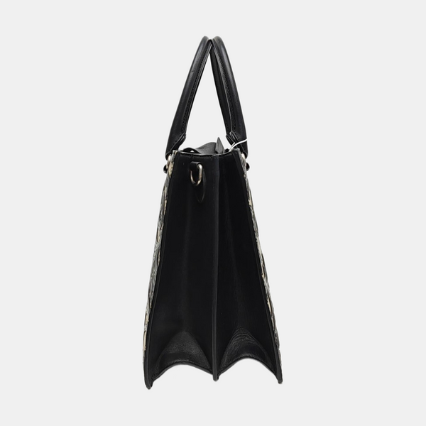 Monogram Coated Canvas Tote Bag Beige