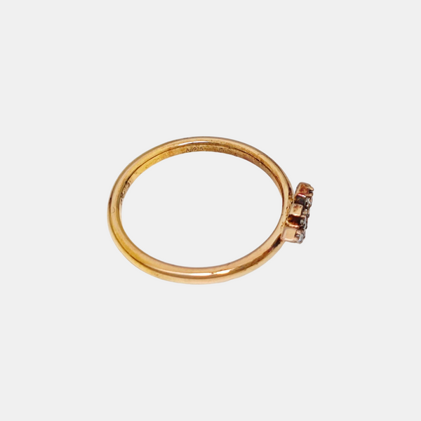 925 Sterling Silver Rose Gold Ring EU 54