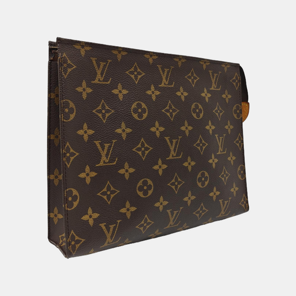 TOILET POCKET 26 Monogram Coated Canvas Brown