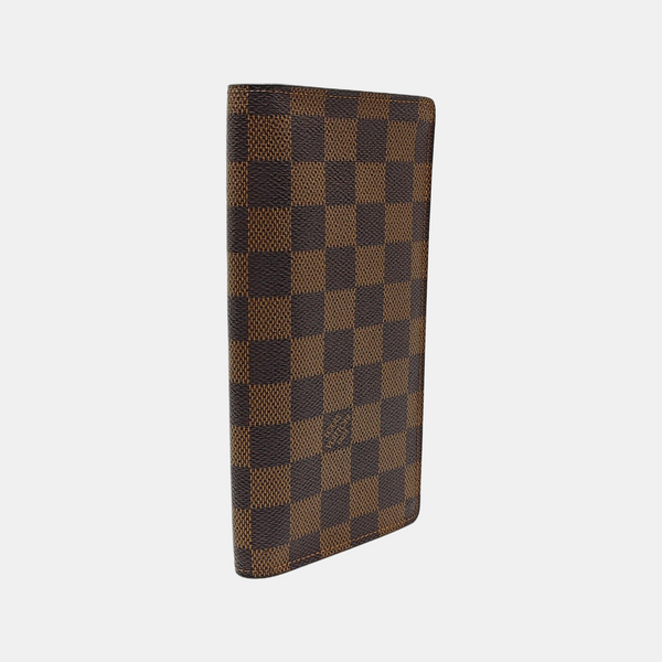 JAMES Damier Ebene Coated Canvas Brown
