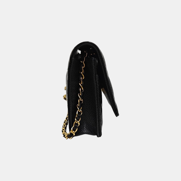 WOC Quilted Grained Calfskin Black