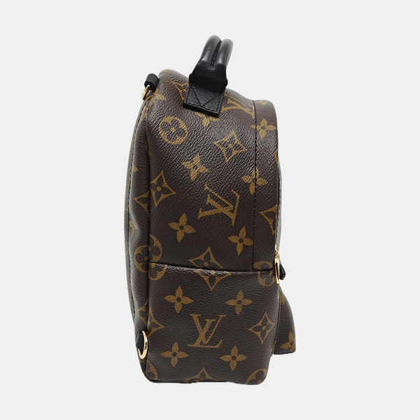 PALM SPRINGS Mini Monogram Coated Canvas Brown