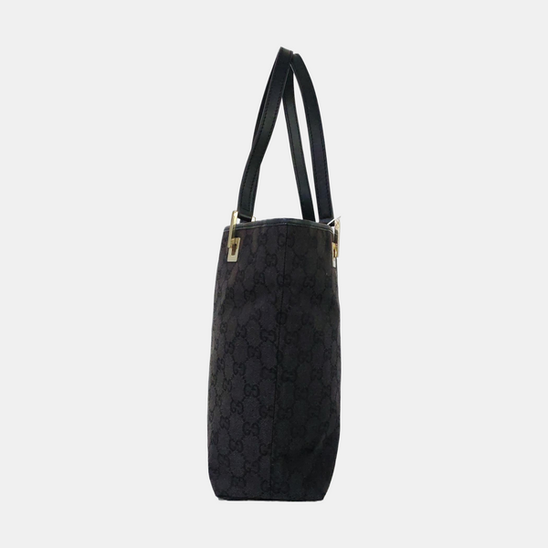 Monogram Canvas Tote Bag Black