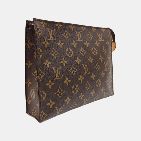 TOILET POCKET 26 Monogram Coated Canvas Brown