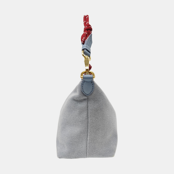 Canvas Top Handle Bag Blue