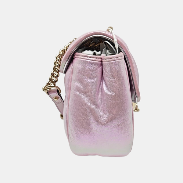 GG Marmont Mini Quilted Lambskin Pink
