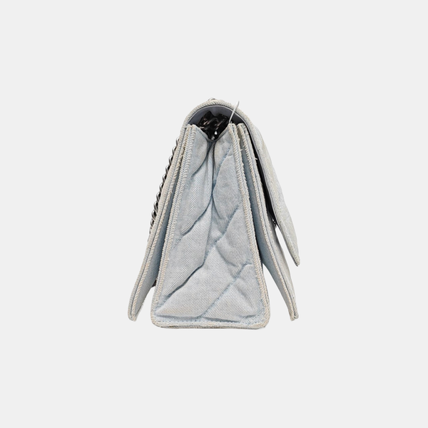 Crush Medium Quilted Denim Blue