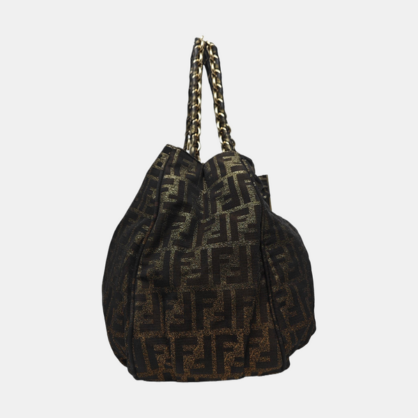 Coated Canvas Top Handle Bag Multicolor