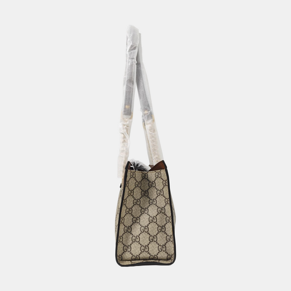 Padlock Small Monogram Coated Canvas Beige