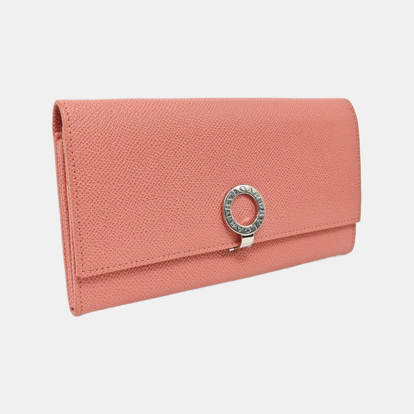 BVLGARI Calfskin Pink Wallet