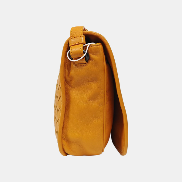 Calfskin Shoulder Bag Orange