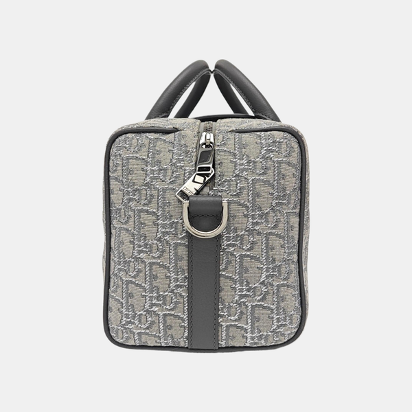 Oblique Canvas Shoulder Bag Gray