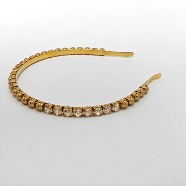 Faux Pearl Hairband Gold
