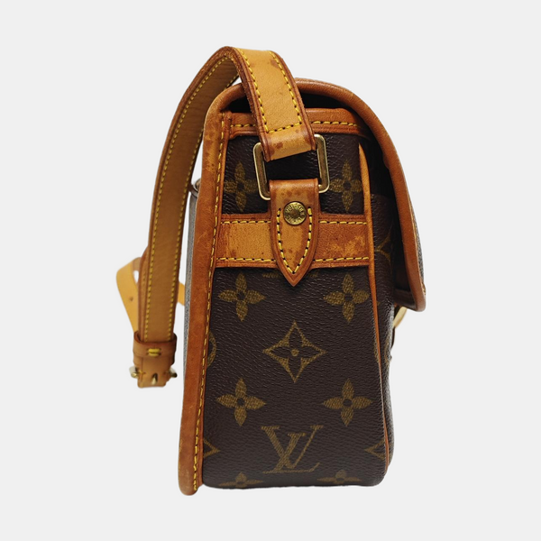 SOLOGNE PM Monogram Coated Canvas Brown