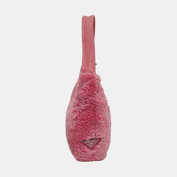 Authenticated pre-owned Re-Edition2000 Mini Fabric Pink - Top Handle Bag at Looply