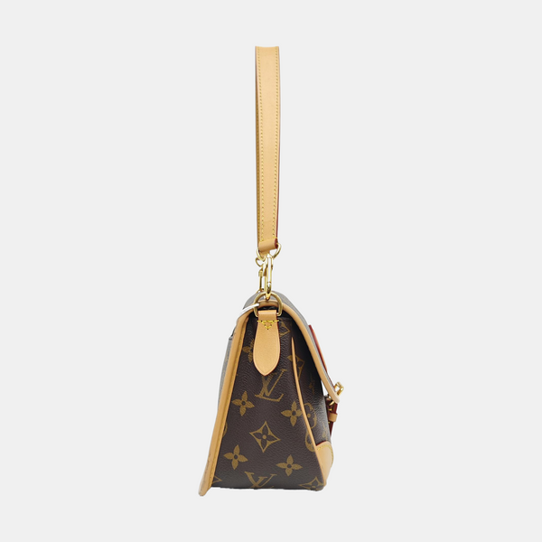 DIANE Monogram Coated Canvas Brown