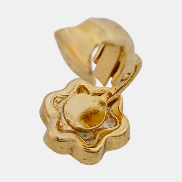 Metal Gold Clip On Earrings