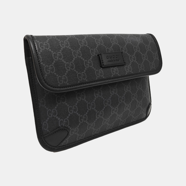 Neo Vintage Monogram Coated Canvas Black
