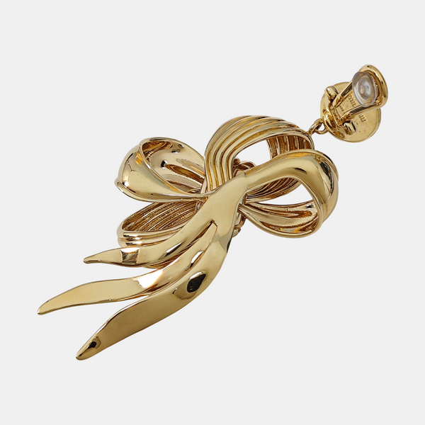 Metal Gold Clip On Earrings