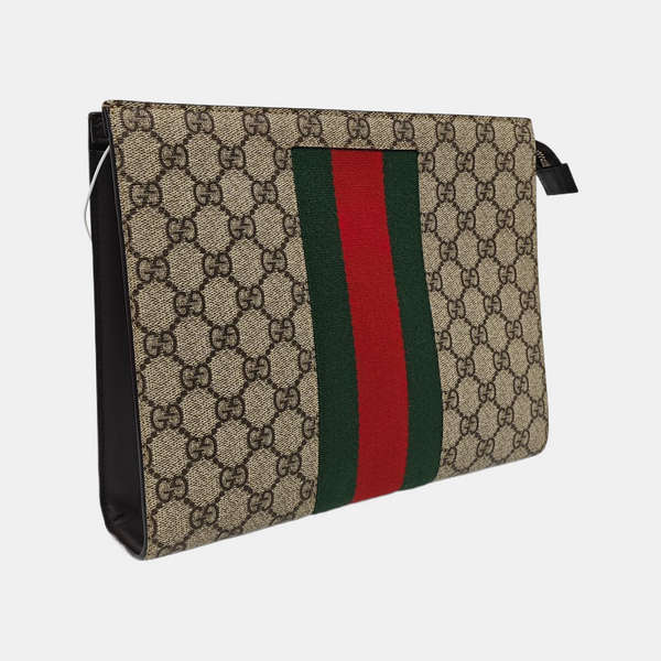 GG Supreme Monogram Coated Canvas Black
