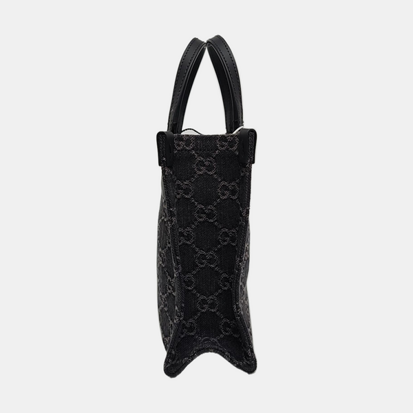 Ophidia Mini Monogram Denim Black
