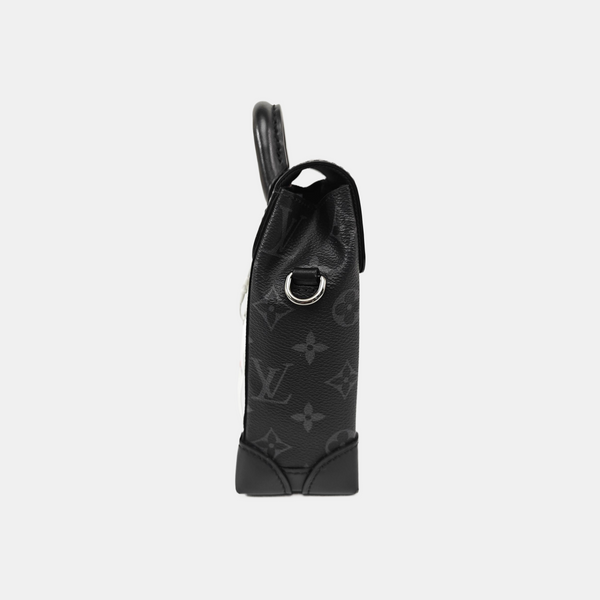 STEAMER Extra Small Monogram Coated Canvas Black