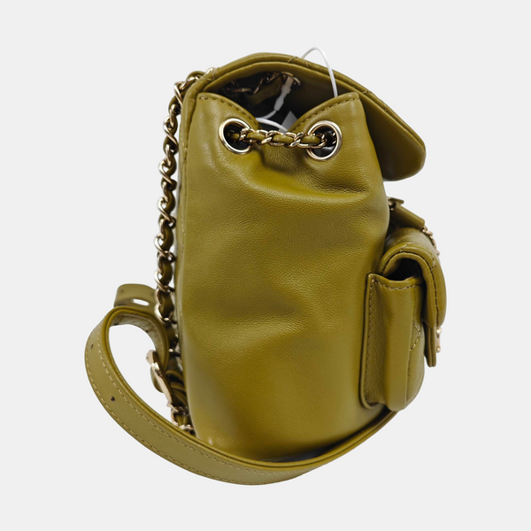 DUMA Small Quilted Calfskin Green