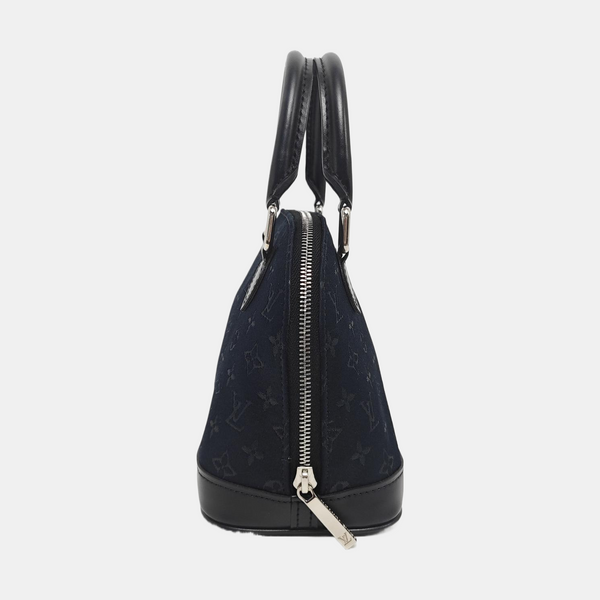 ALMA Mini Monogram Silk Satin Black