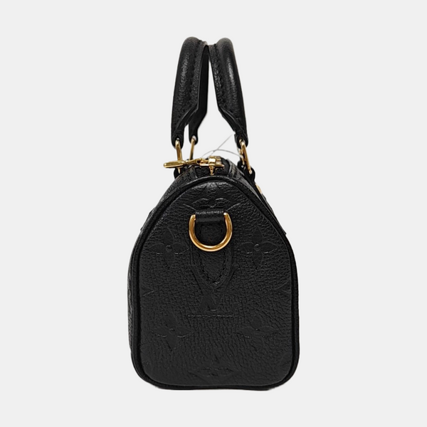 SPEEDY Nano Monogram Calfskin Black