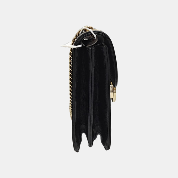 Interlocking G Small Calfskin Black