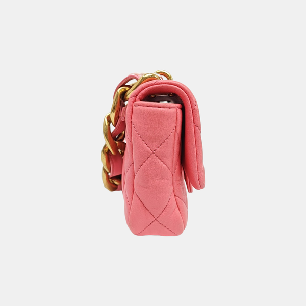CLASSIC FLAP Mini Quilted Lambskin Pink